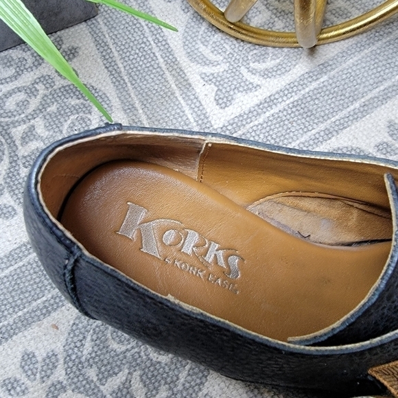 Kork-Ease | 6.5 Black Pebbled Leather Ankle Boots Monks Strap - Picture 10 of 16